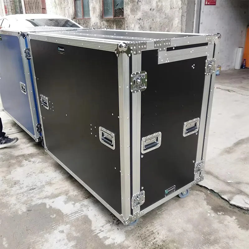 2019 New Dual 12U Utility Flight Case with Side Table 5