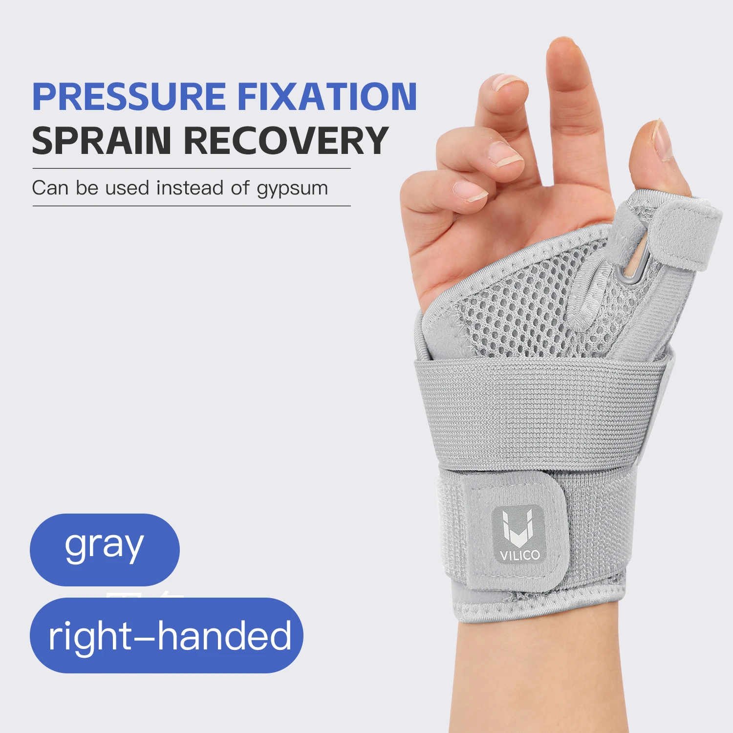 Flexibele spalk Pols Duimsteun Brace voor tendinitis Artritis Ademende duimbeschermer Guard Past op rechter- en linkerhand