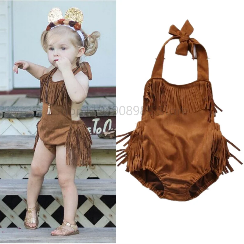 

Unisex Infant Indian Romper Halloween Cosplay Costume Baby Native American Costume Carnival Dress Up Party Masquerade Stage Show