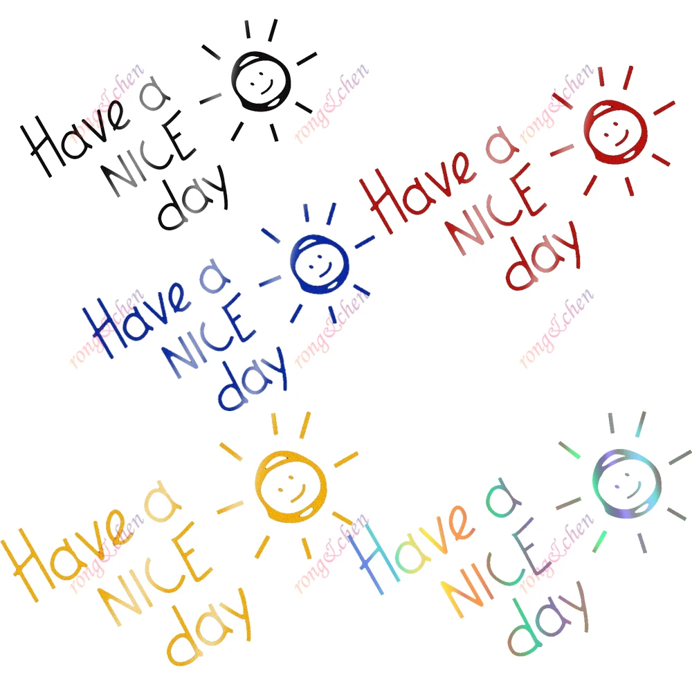 

Funny Car Sticker Have A Nice Day for Car Motorcycle Racing Helmet Laptop Trunk Body Car Window Surfboard Waterproof PVC Decals