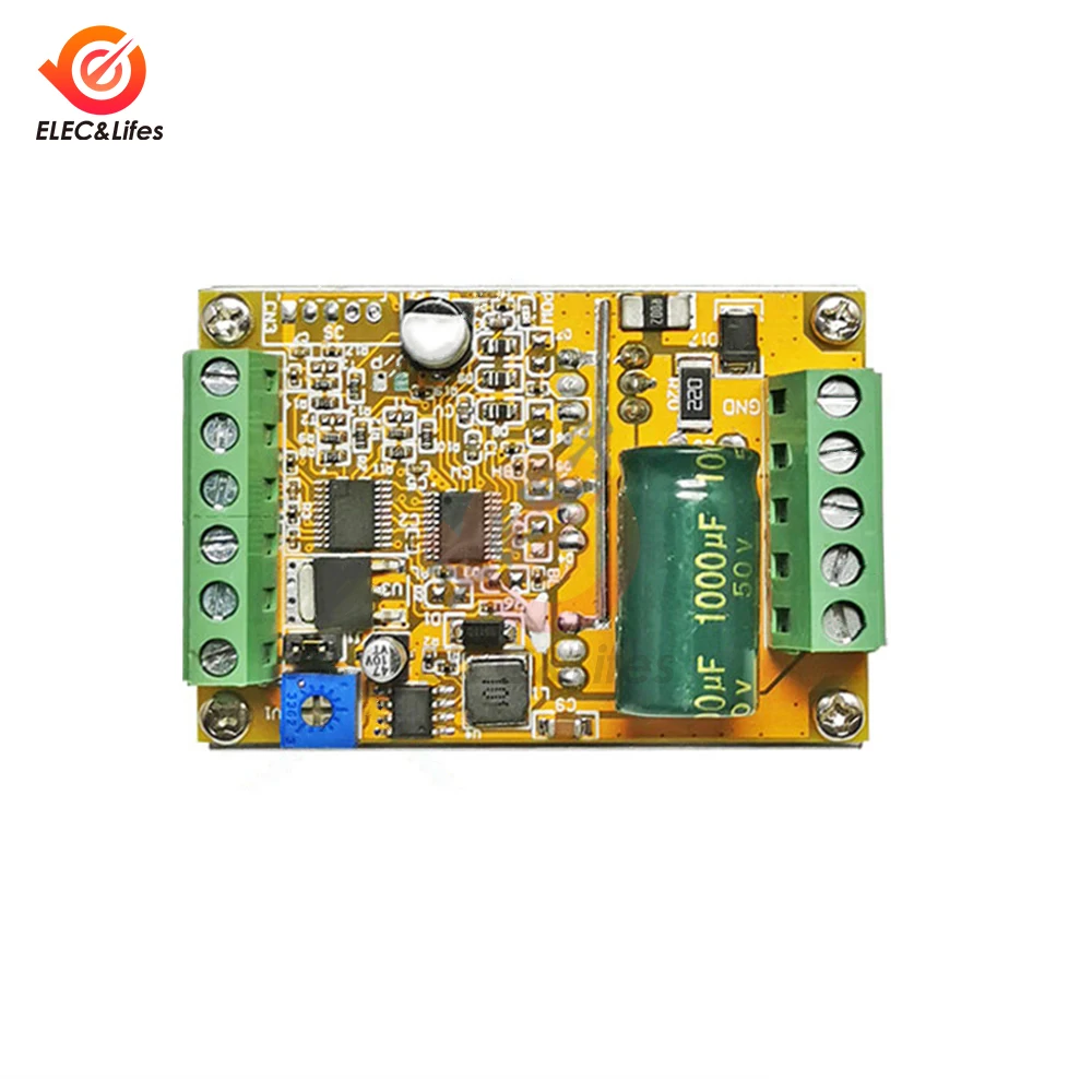 DC6.5-50V 380W BLDC Three Phase DC Brushless Motor Controller PWM Without Hall Sensor Hall Motor Control Driver Power Supply