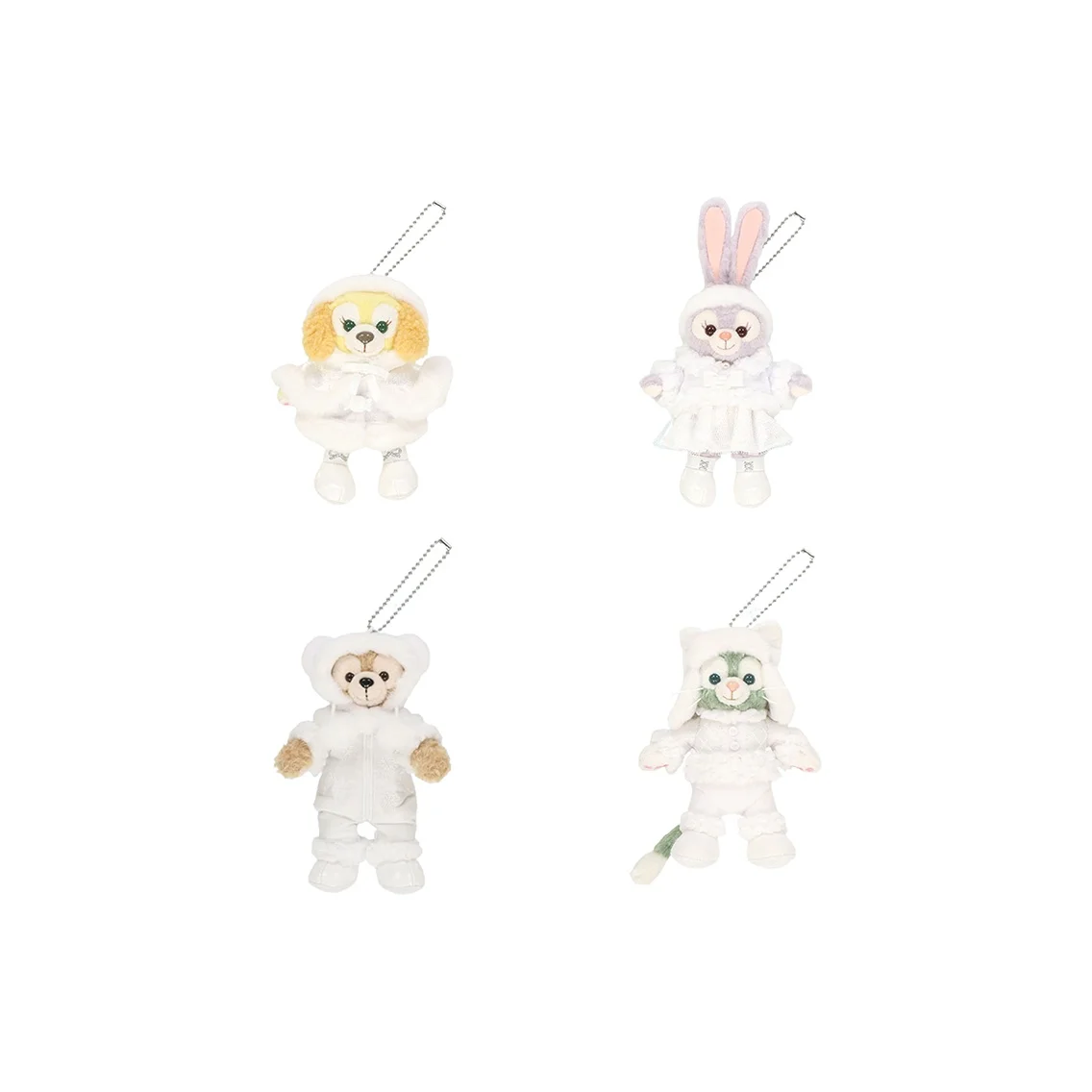 Disney 2023 Winter Season Collection 1 Set Of 4 Pcs Dolls Plush Charm Small High Disney-2310-0036