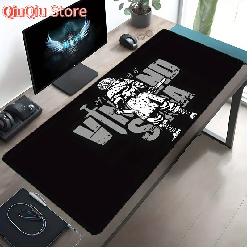 

Vinland Saga Thorfinn 2 Gaming Mouse Pad - Non-Slip Rubber Base, Smooth Surface, Stylish Viking Warrior Design with Sword & Shie