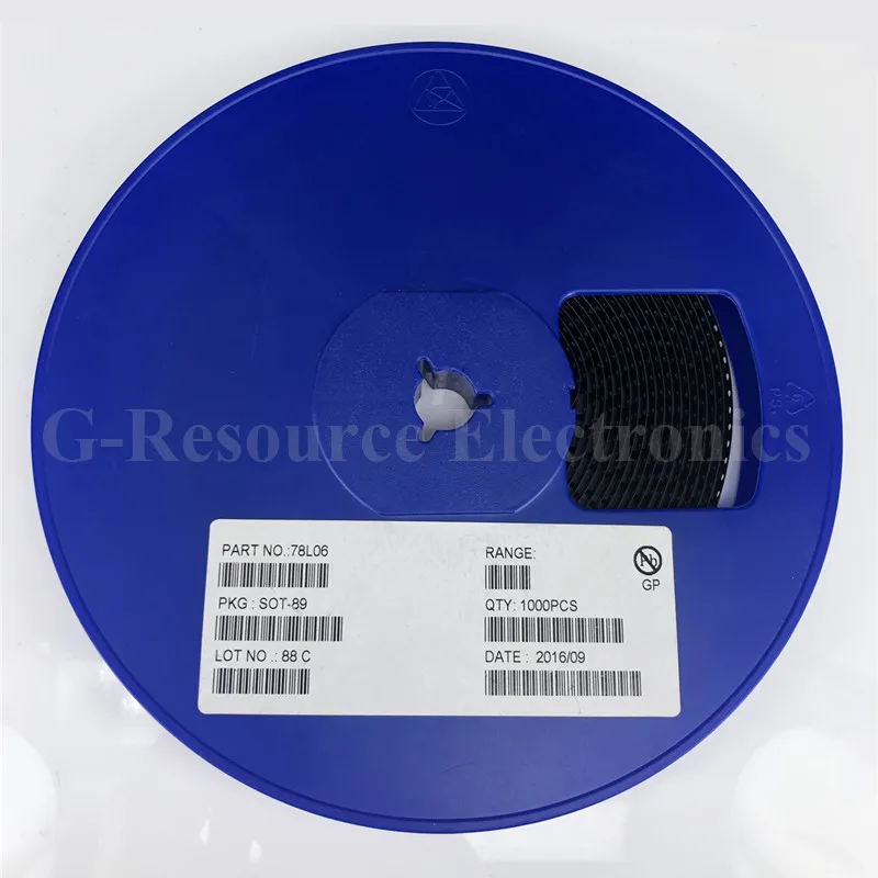 (100 قطعة) 78L06 SOT-89 CJ78L06 SMD منظم جهد ثلاثي الأطراف