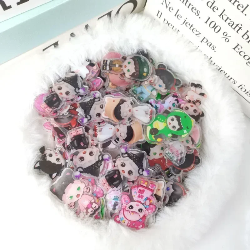 Cartoon Anime Sanrio Chiikawa Acrylic Patch HelloKitty 4cm 8cm Double transparency Handmade DIY Keychain Accessories Materials