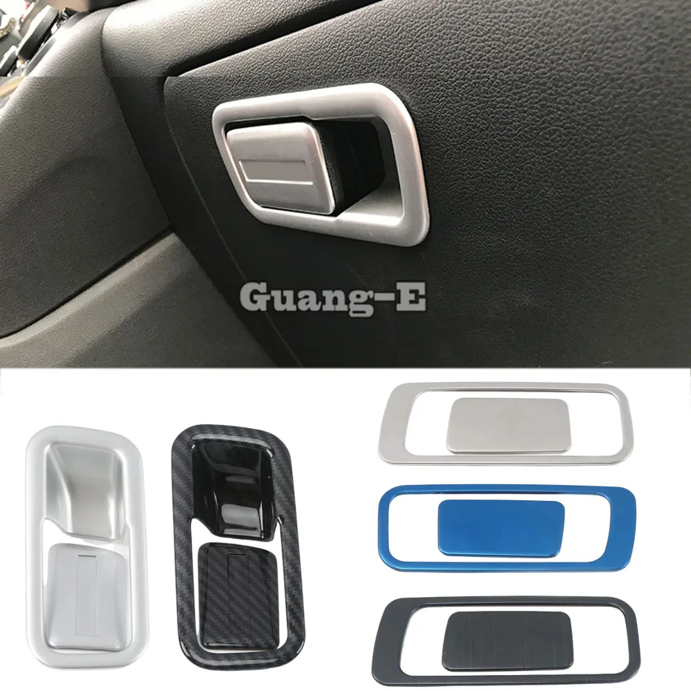 

For Hyundai Kona Encino Kauai 2017 2018 2019 2020 2021 ABS Plastic/Steel Storage Co-Pilot Glove Box Front Trim Panel Frame 2pcs