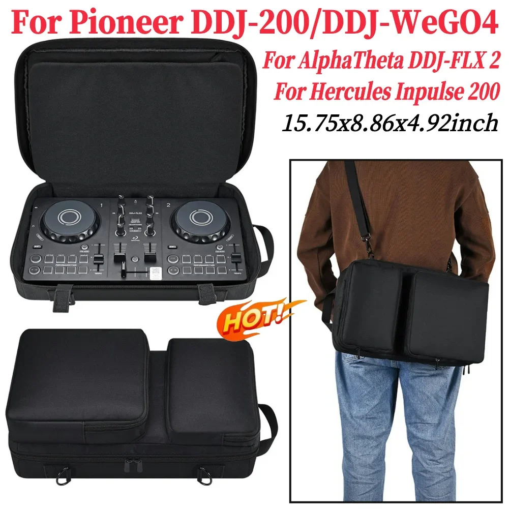 

DJ Controller Case Protective Portable Storage Bag with Adjustable Shoulder Strap DJ Travel Carrying Bag for AlphaTheta DDJ-FLX2
