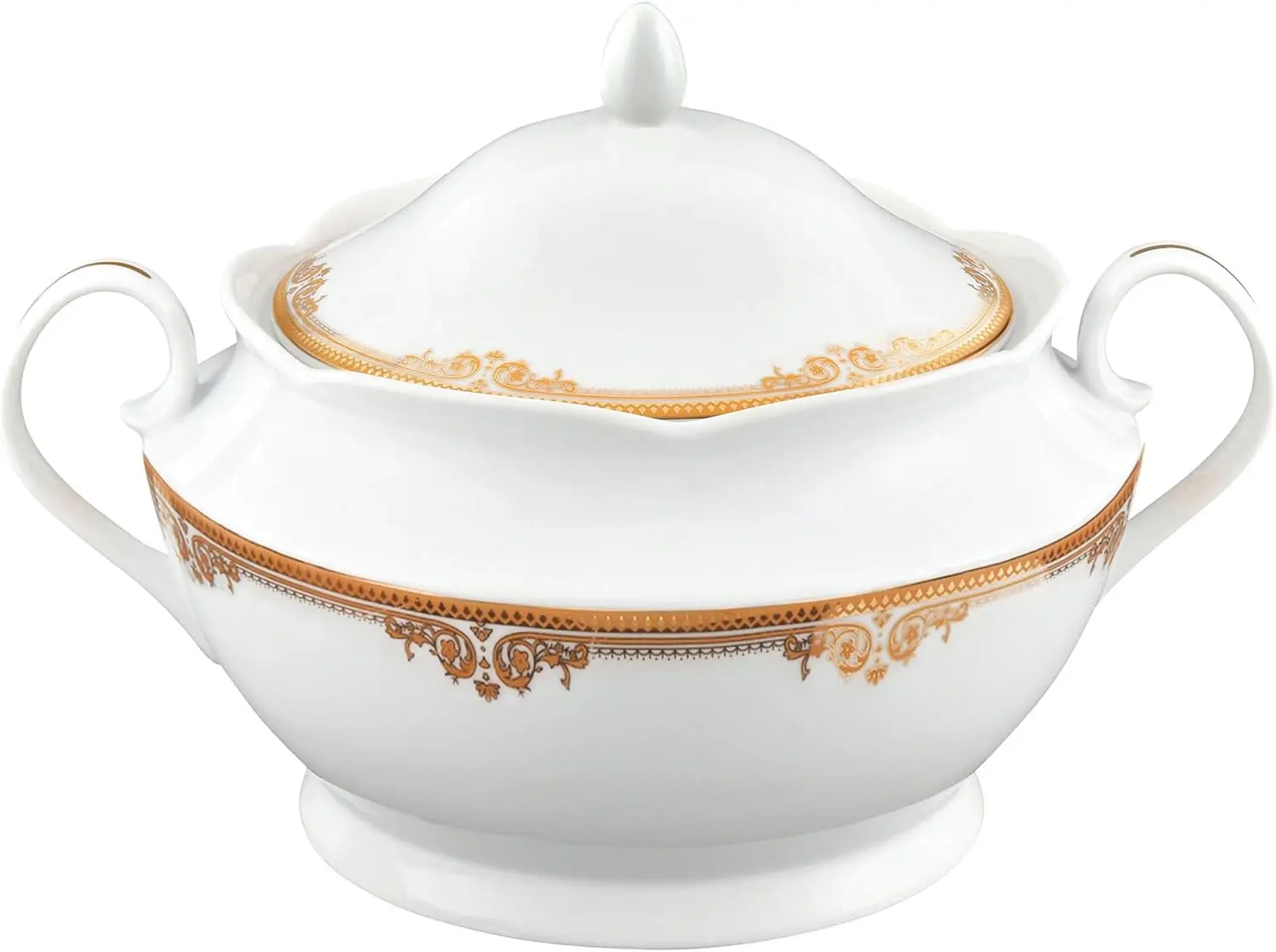 

Фарфоровый супюр с крышкой Catherine