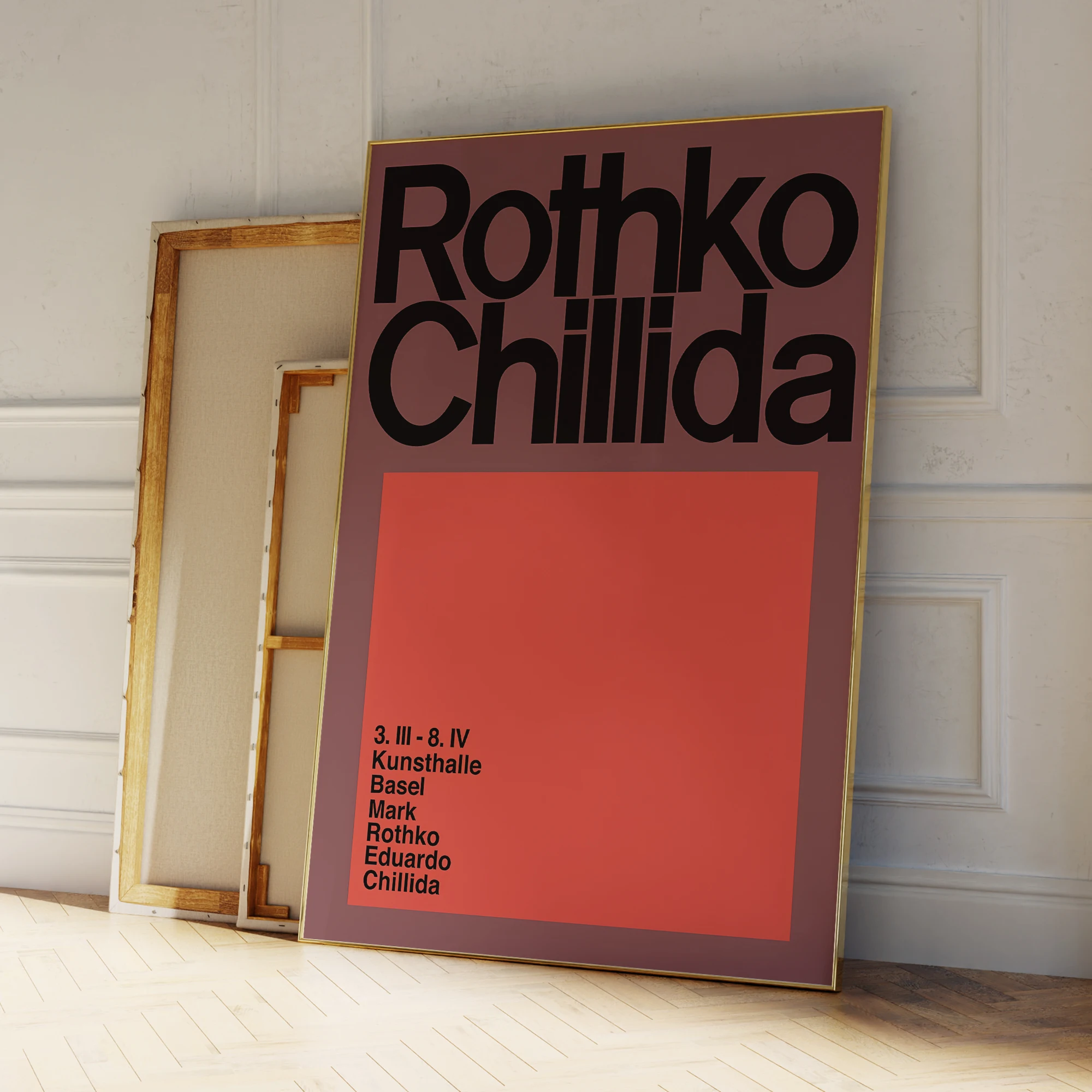 الحديثة الحد الأدنى نمط Rothko & Chillida جدار الفن يطبع قماش اللوحة المشارك صورة مقاوم للماء لغرفة المعيشة المنزل ديكو #4