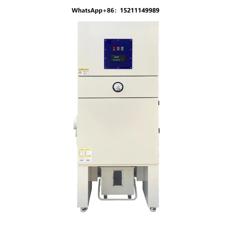 Woodworking Dust Pulse Backblowing 30 35m² Area Mobile Industrial Filtration Equipment Dust Collector