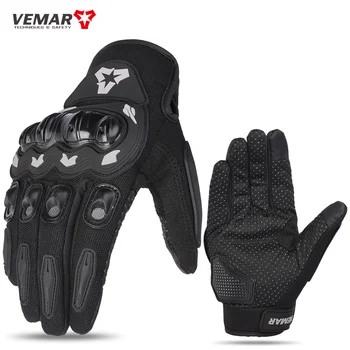 Summer New Men Motorcycle Gloves Hard Knuckle Touch Screen M...