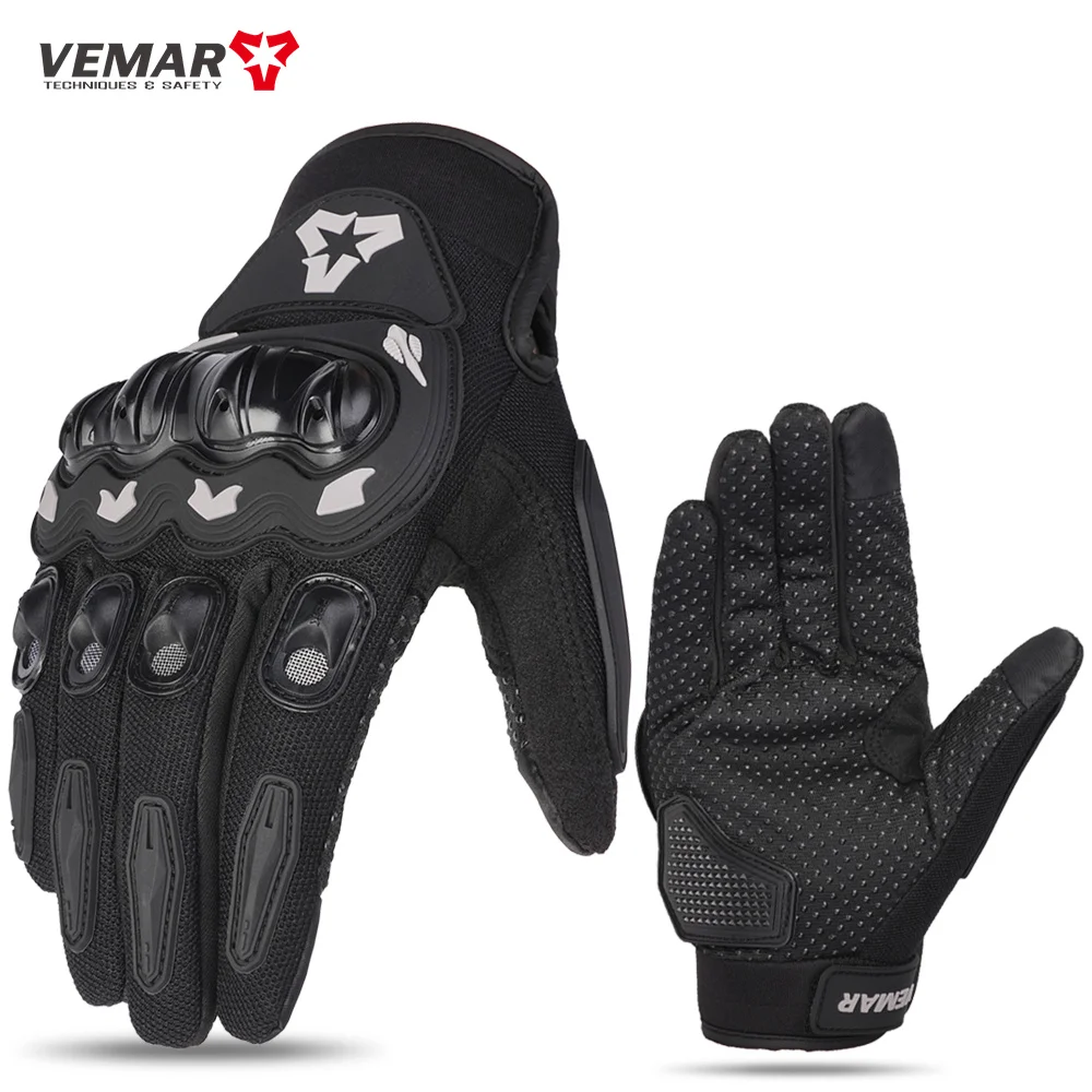 Summer New Men Motorcycle Gloves Hard Knuckle Touch Screen Motorbike Motocross Moto Biker Gloves Motorcycle Accessories M-XXL