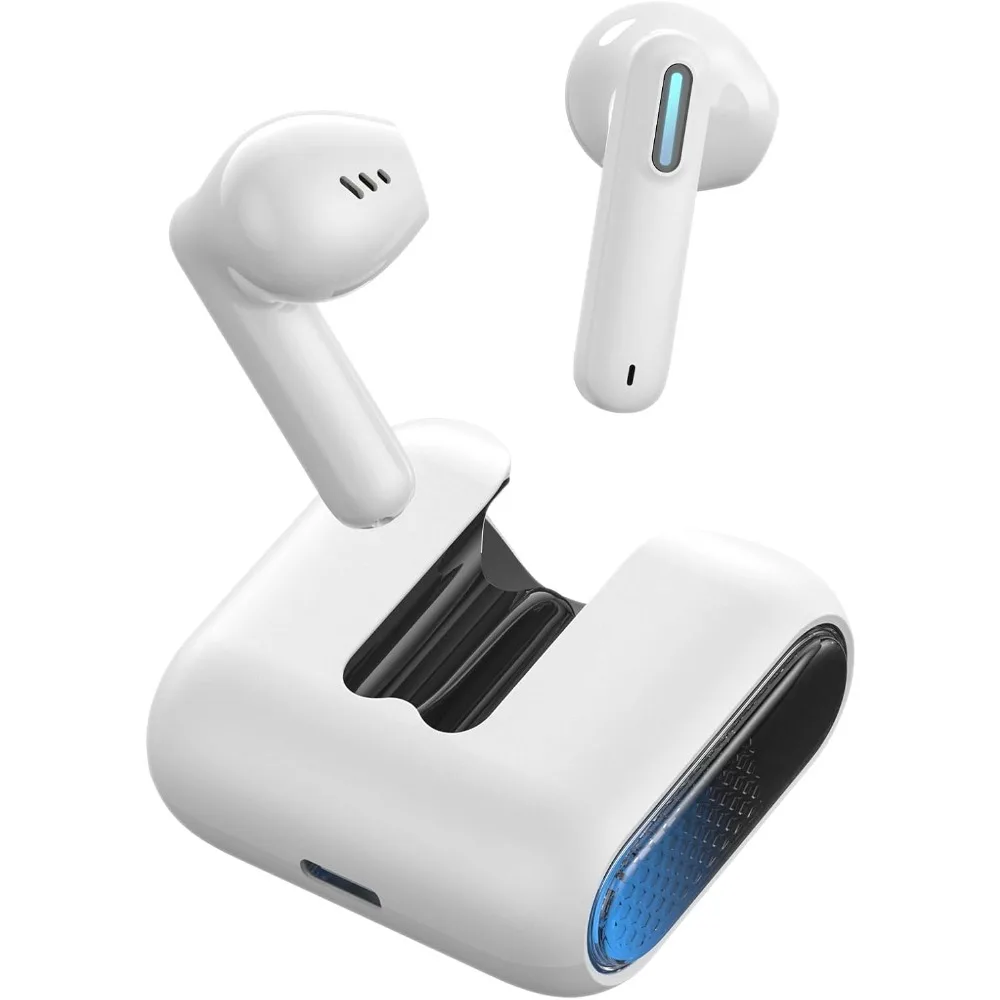 Fones de Ouvido Bluetooth Sem Fio com Tela Touch LCD, Tradução em Mais de 150 Idiomas, 35 Horas de Reprodução, À Prova D'Água