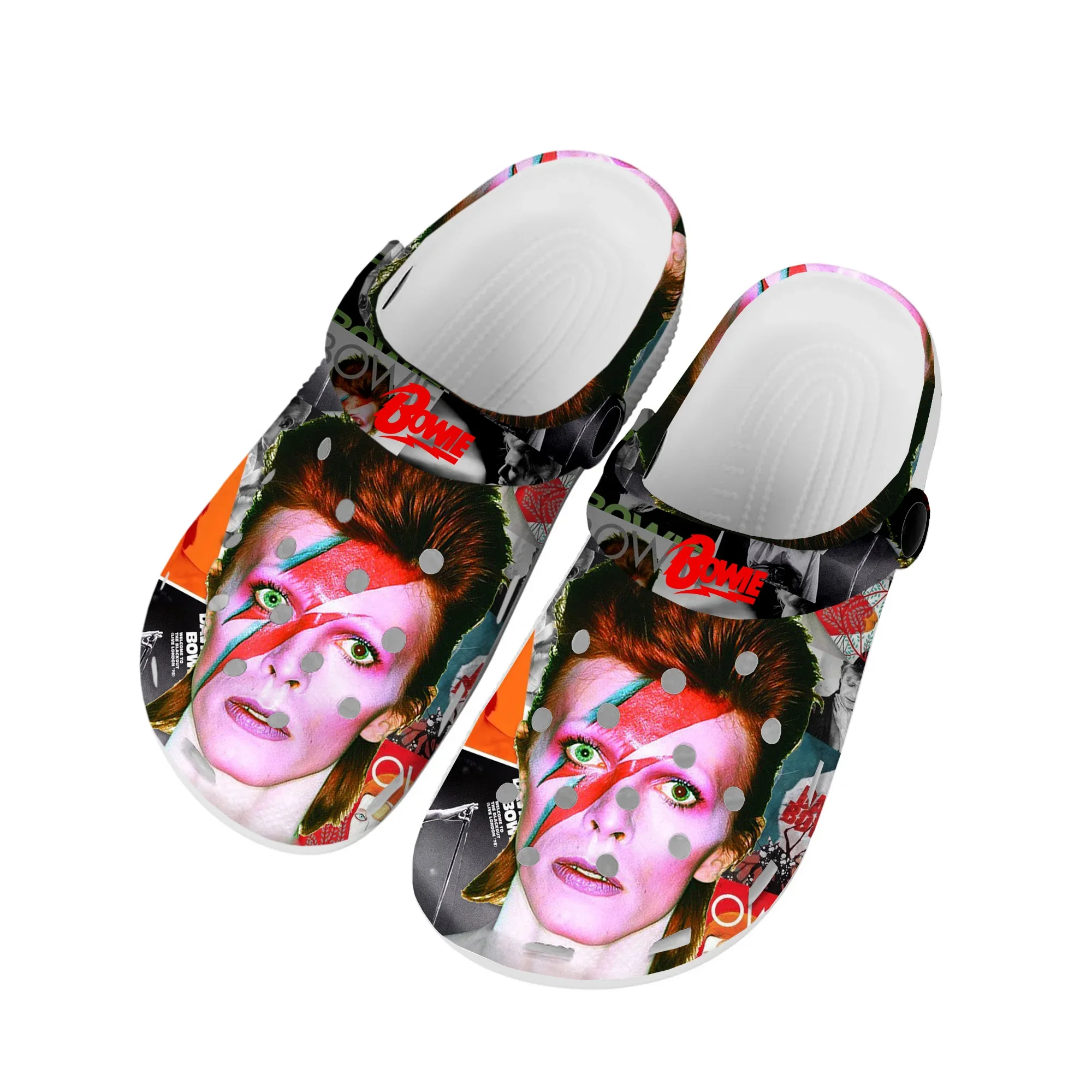 David Rock Star Singer Home zoccoli scarpe da acqua personalizzate inghilterra Bowie scarpe da uomo per adolescenti da donna zoccoli da giardino pantofole con foro da spiaggia