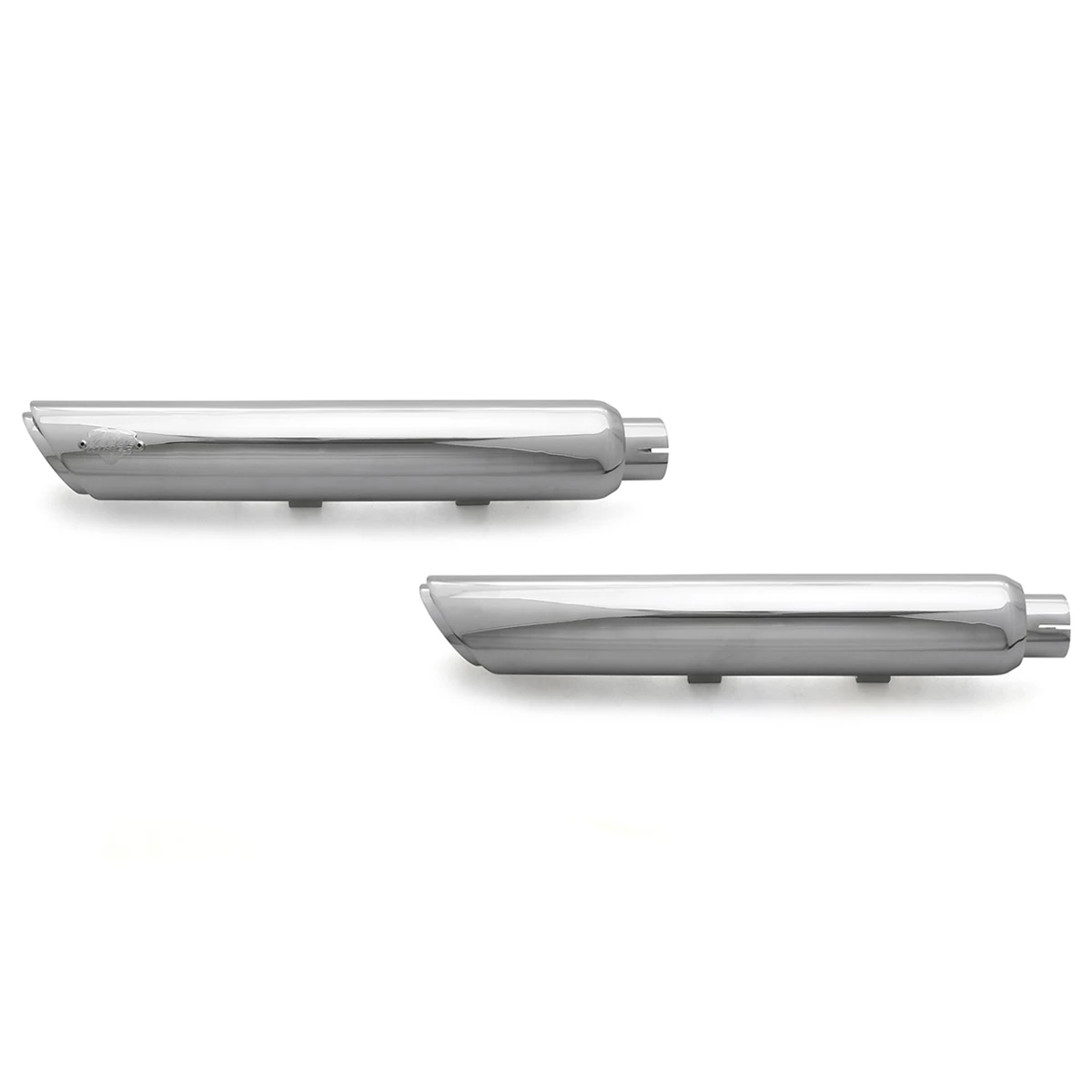 

Motorcycle CHROMED Exhaust Mufflers For Harley XL 1200X Forty-Eight Short Shot Pipes Sportster Super Low Iron 2014-up