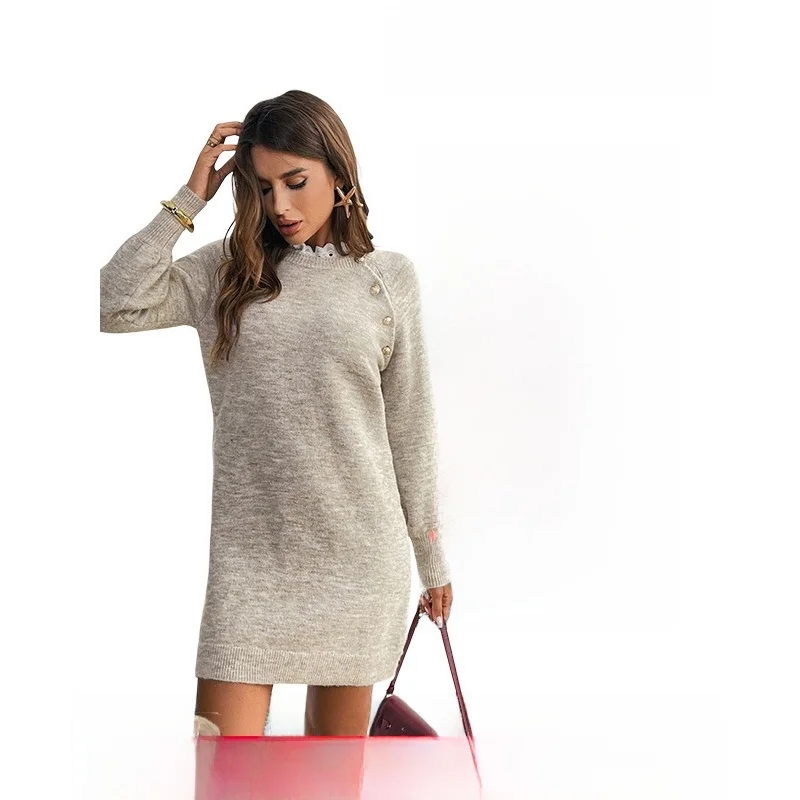 2025 Nuova gonna interna sottile a trapezio da donna Dr lavorata a maglia impiombata Gonna lunga transfrontaliera Sve rotonda Ne Commute Sle Dr