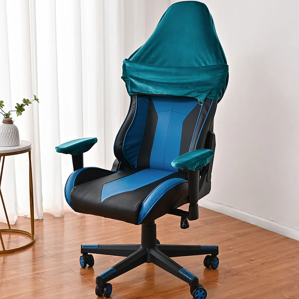

Gaming Chair Cover Computer Chair Slipcover Easy Installation Comfortable Wrinkle Resistant Protective Chairs Armrest Cover