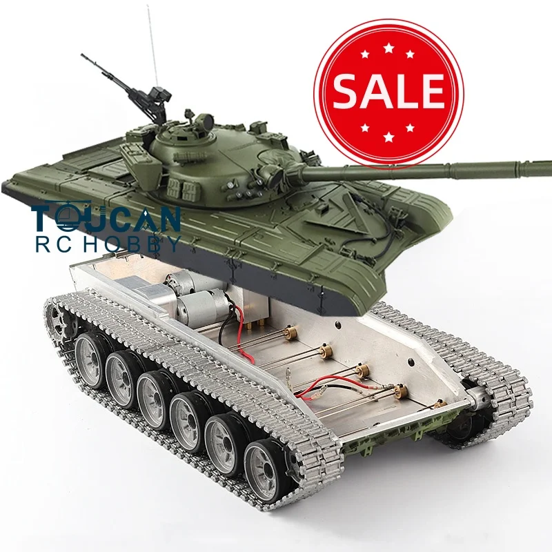 

1/16 HENG LONG RC Panzer Soviet Union T72 TK-7.1 RC Tank 3939 with Metal Chassis Tracks Wheel 360° Turret BB Infrared Gearbox