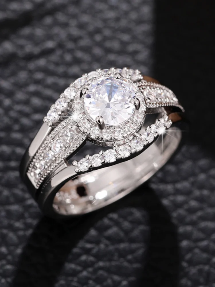 خواتم أحجار كريمة اصطناعية لامعة ، خواتم خطوبة عصرية وفاخرة ، عبر الحدود ، التجارة الإلكترونية ، بيع #6