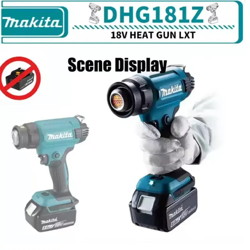 

Makita 18V Cordless Handheld Hot Air Gun With LED Display Soldering Thermal Blower 550°C Temperature Control Heat Gun