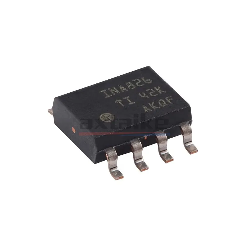 5PCS INA826AIDR SOP-8 INA826 Precision 200µA Supply Current 3V-36V Supply Instrumentation Amplifier with Rail-to-Rail Output IC