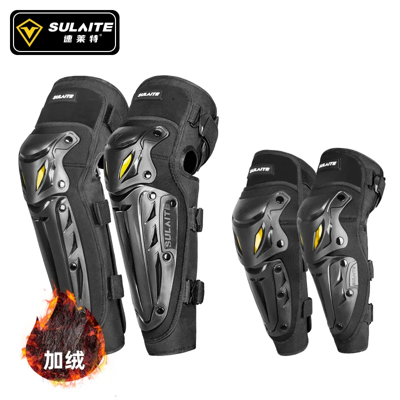 

Warm knee pads in winter motorcycle riding leg pads and elbow pads thickened off-road protective gear knight equipment