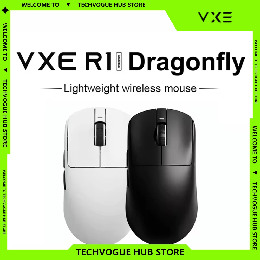 Dragonfly Vxe R1 Pro Max 4k Ультралегкая игровая мышь Paw3395 Беспроводная геймерская мышь Speed X Low Delay Fps Индивидуальная мышь Dragonfly Vxe R1 Pro Max 4k Ультралегкая игровая мышь Paw3395 Беспроводная геймерская мышь Speed X Low Delay Fps Индивидуальная мышь