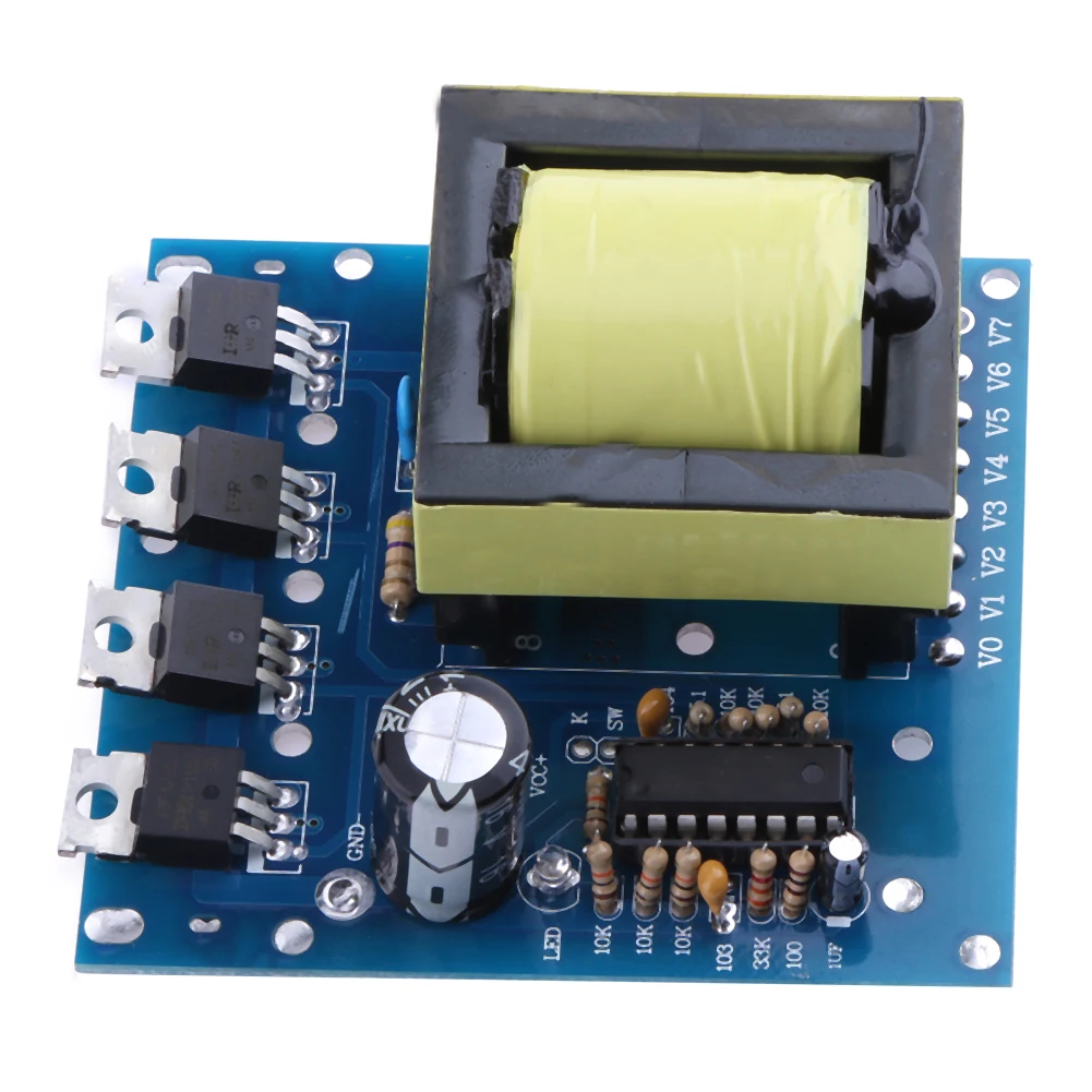 500W DC-AC Converter DC-12V-24V To AC-180V-220V-380V Household Battery Inverter Multi-function Power Supply Accessories