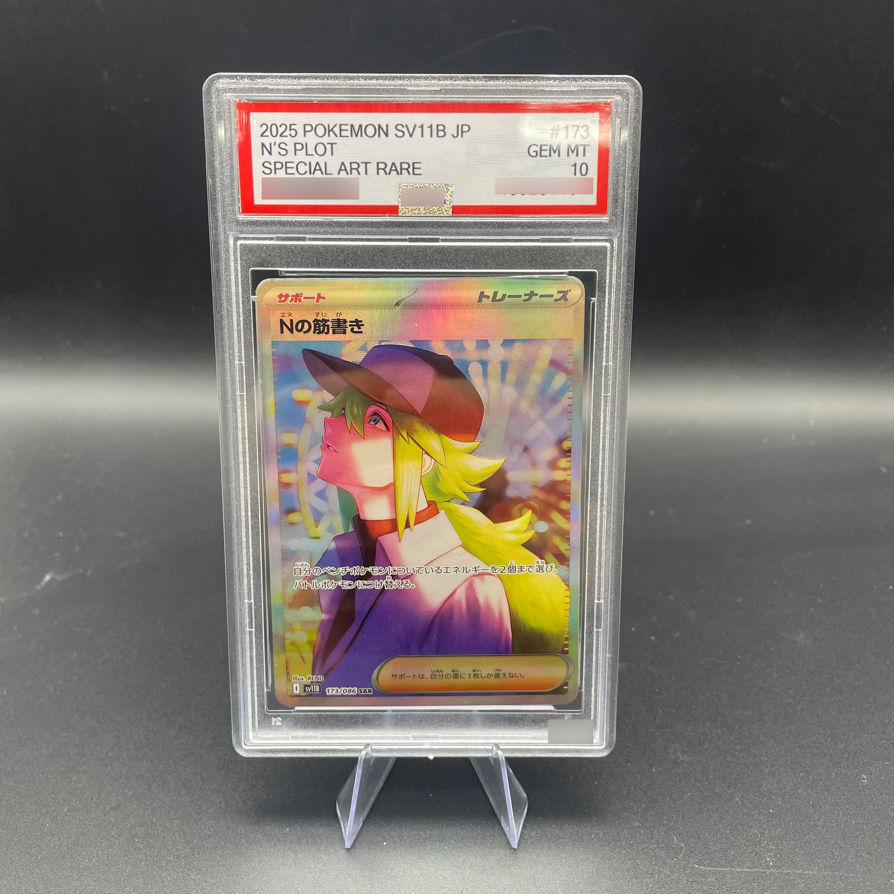 DIY Anime Japanese 2025 PTCG SV11B N'S PLOT SPECIAL ART RARE Collection Card Rare 10Points Rating Card Anime Game Card Gift Toy