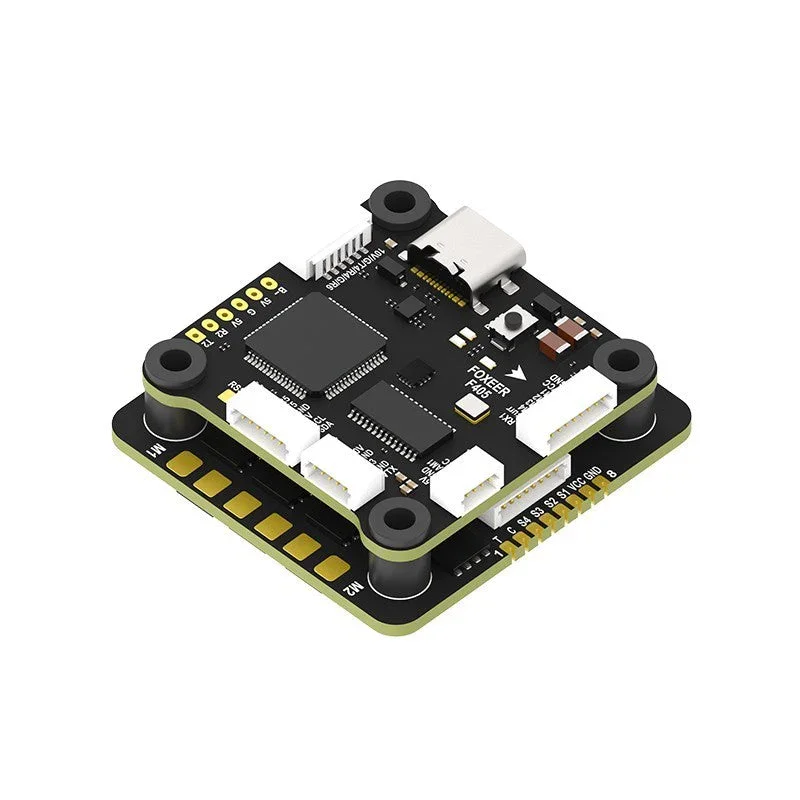 FOXEER F405 V2 FC REAPER STACK with 55A 4-8S BLHELI32 4IN1 ESC 30X30MM Plastic Material