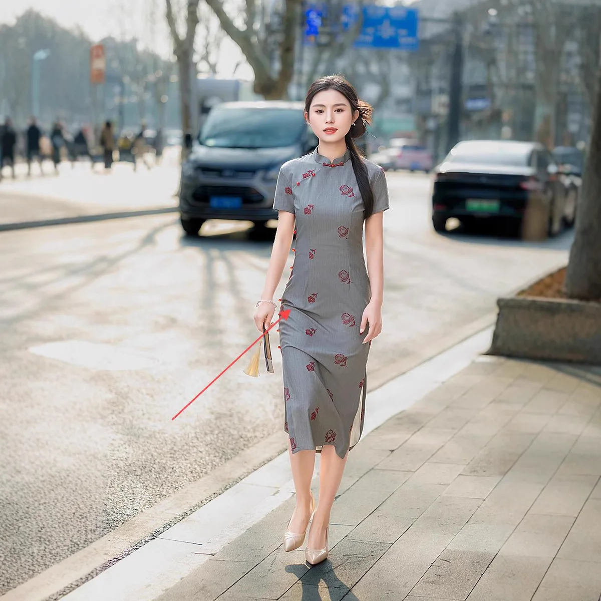 Robe longue fendue chinoise pour femmes, Cheongsam Sexy, col Mandarin traditionnel Qipao, robes de Banquet en Satin