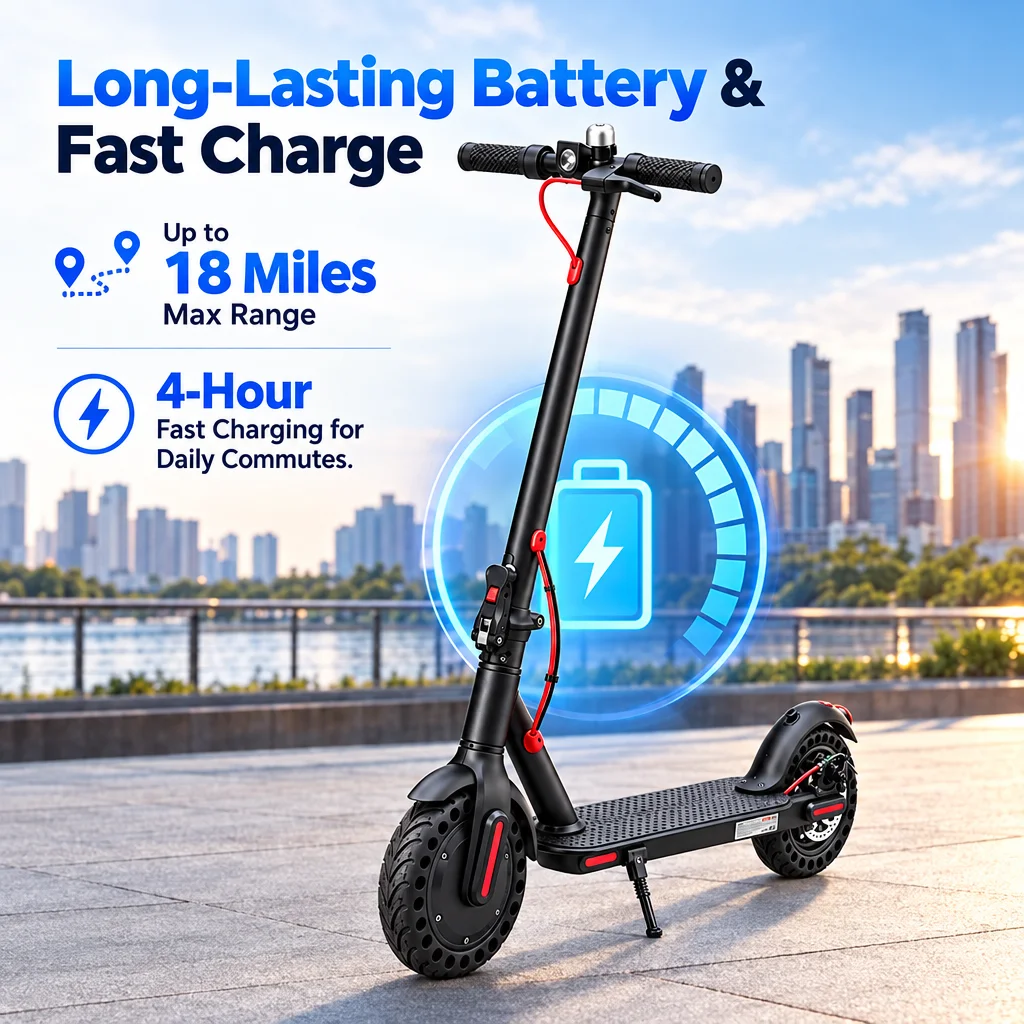 350W Electric Scooter Adults 19MPH Foldable E-Scooter 8.5