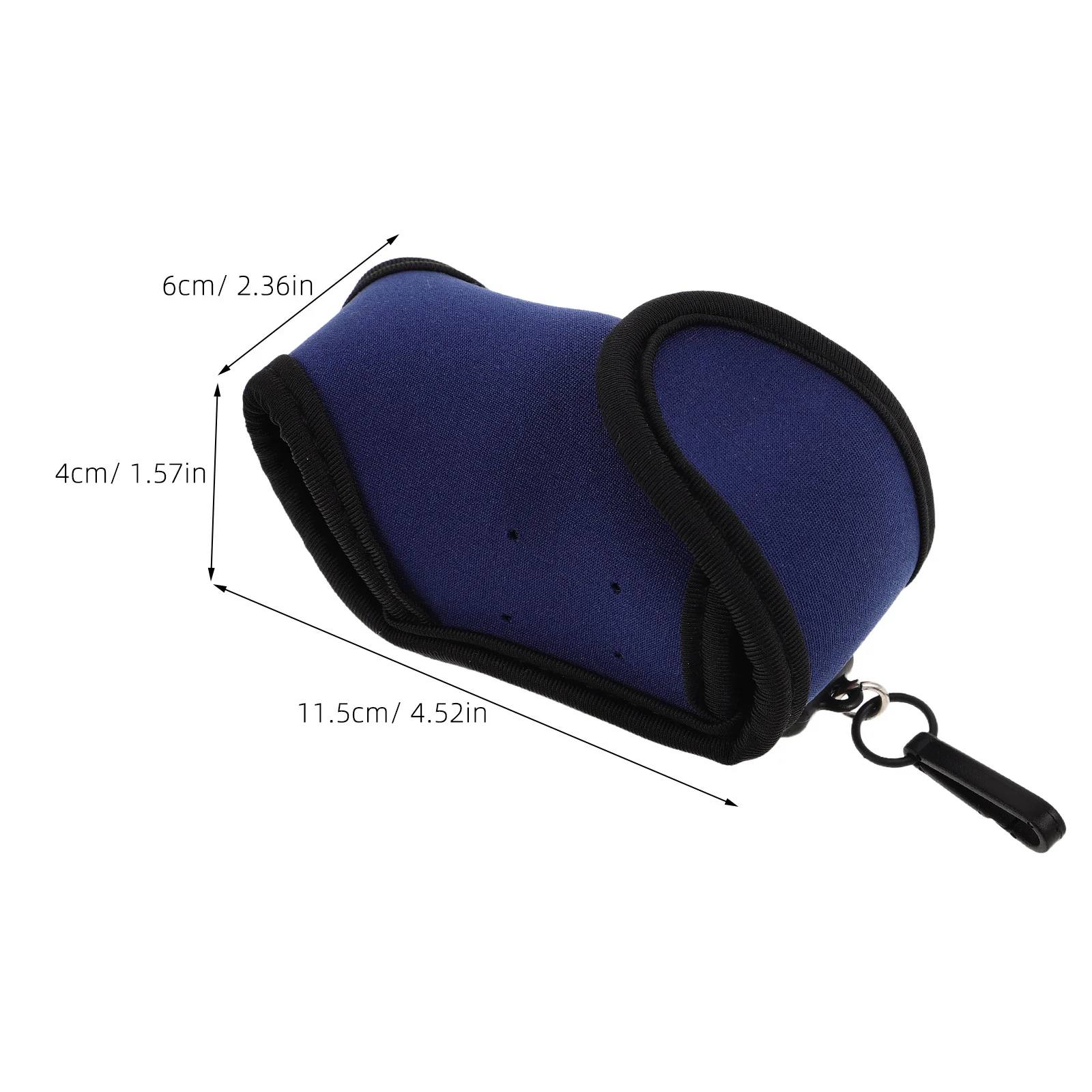2Pcs Golf Ball Bag Portable Blue Compact Travel Case Golf Ball Waist Holder Organizer Pouch Protector for Men Women