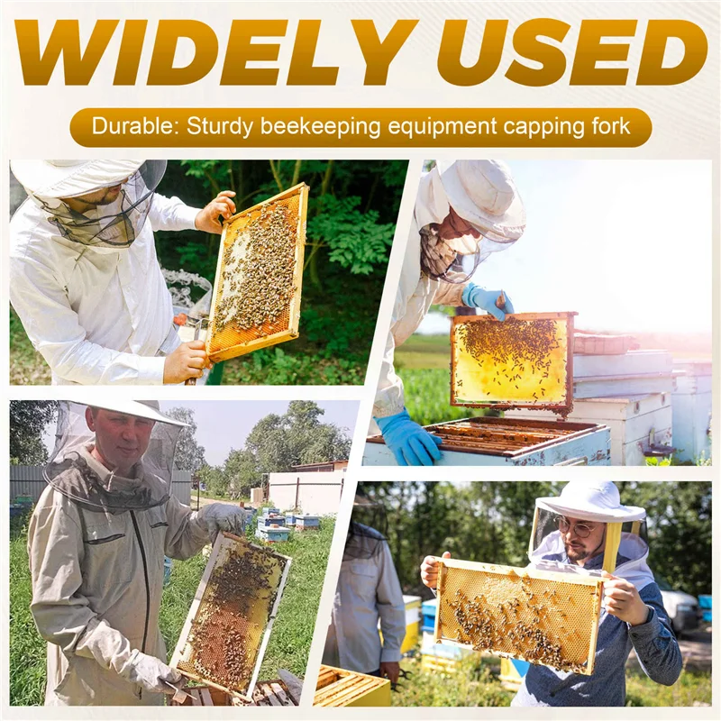 

THIVN-Honey Fork, Honey Shovel, Honey Extraction And Harvesting, Multi-Toothed Honeycomb Planer, Beekeeper Tool