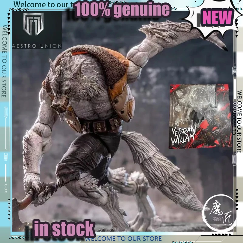 

Original Maestro Union Fury Planet Series Werewolf Veteran William Action Figure White Wolfman William MU-FP002 Model Gift Toys