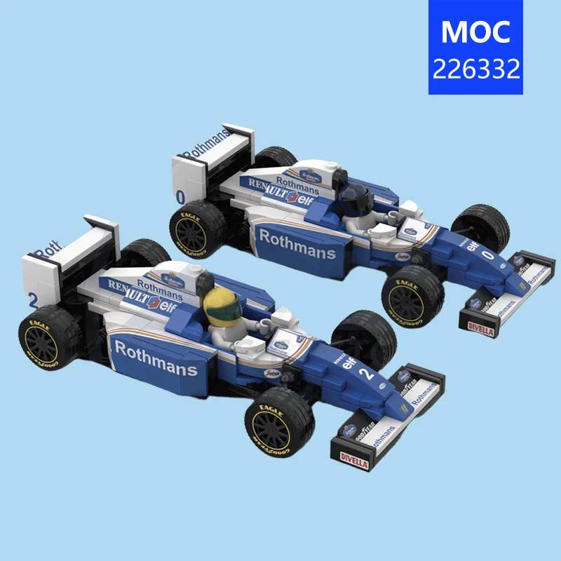 カスタム-moc-226332-f1-チャンピオンシップ-fw16-レーシングカーモデル、206-個のテクニカルビルディングブロック、創造的でトレンディなおもちゃ、ホリデーギフト。