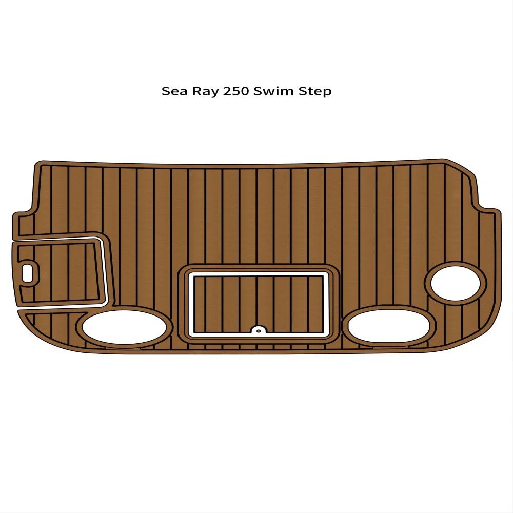 

Sea Ray 250 Swim Platform Pad Boat EVA Foam Faux Teak Deck Floor Mat Flooring