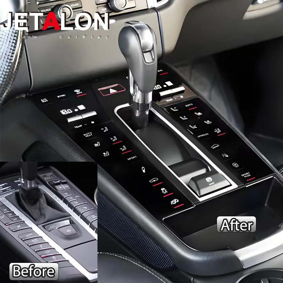 

For Porsche Macan 2014-2021 Gear Shift Panel LCD Center Console Panel Upgrade Car Accessories Easy Installation Hot Selling