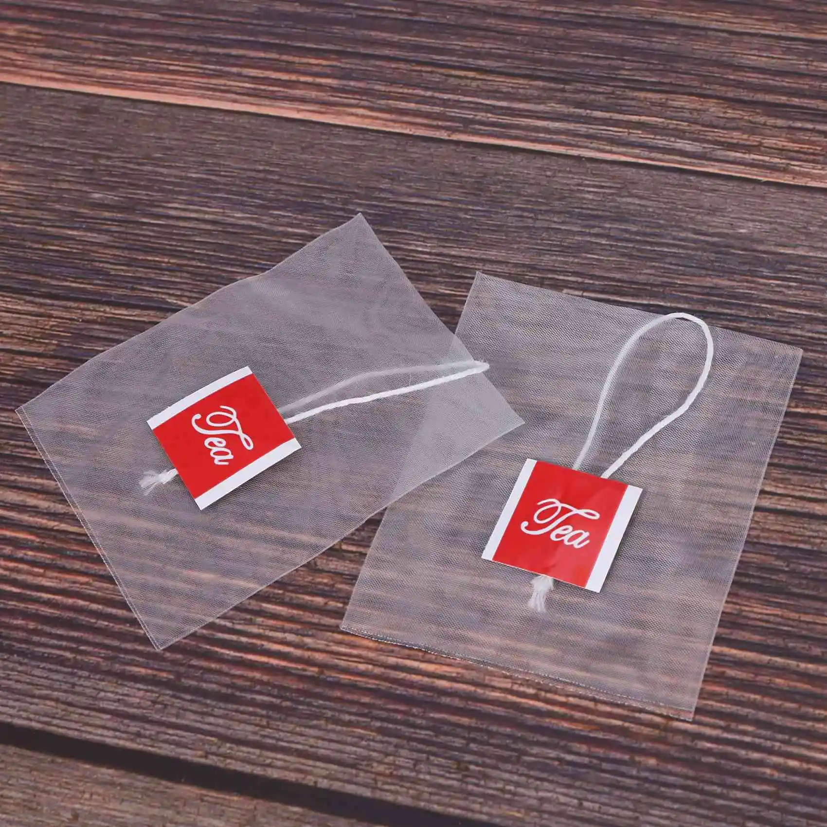 BHTS-5000Pcs 5.5 X 7Cm Pyramid Tea Bag Filter Nylon Tea Bag Single String Label Transparent Empty Tea Bag