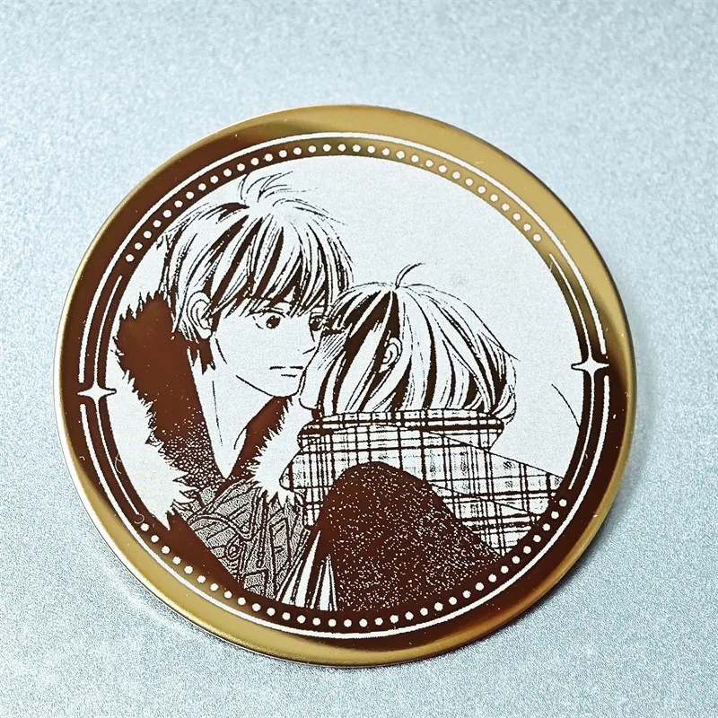 5CM Metal Mirror Badge Kimi Ni Todoke: From Anime Manga Figure Kazehaya Shouta Kuronuma Sawako, Birthday Gifts To Fans