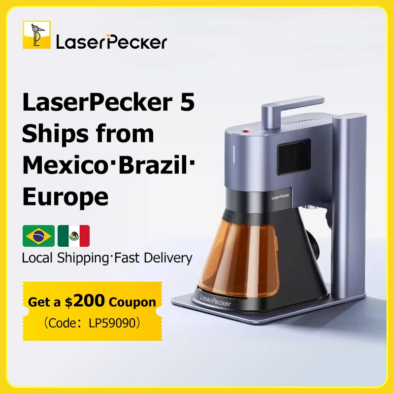 Laser Engraver 20W Diode - LaserPecker 20W حفارة ليزر مزدوجة LP5