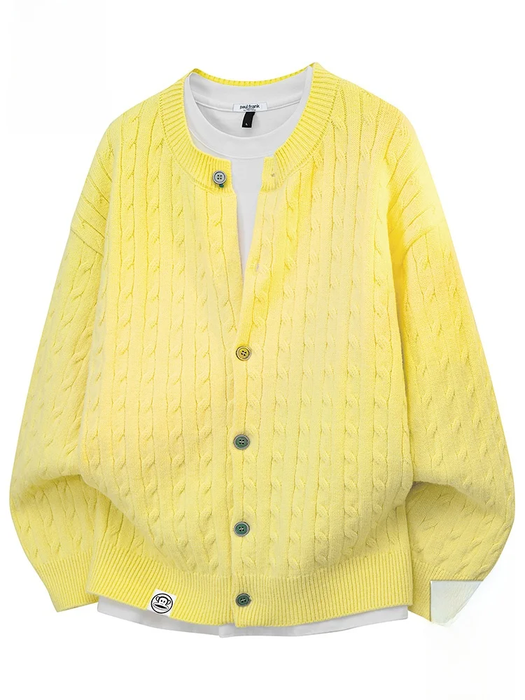 

PaulFrank Warm Knitted Casual Loose Long Sve round Ne Men's Sweater Autumn Outerwear Comfortable Polyester Blend