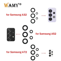 WAMY New Back Rear Camera Glass Lens Repacement For Samsung A32 A52 A72 A82 S21 S22 S23 Plus Ultra With Adhesive