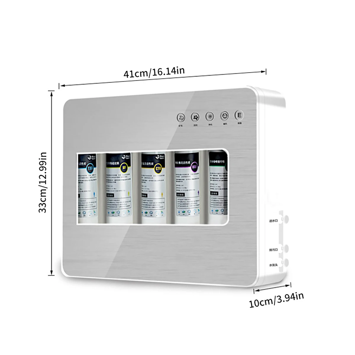 جهاز تنقية المياه للترشيح الفائق للمطبخ مكون من 5 مراحل لا يتطلب كهرباء، سهل التركيب وإزالة البكتيريا/الصدأ/الرواسب #6