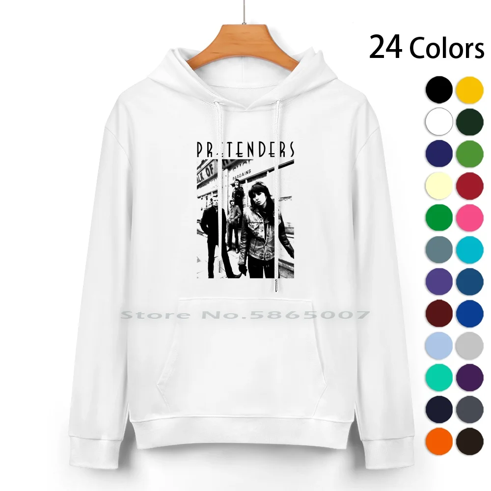 

Pretenders Pure Cotton Hoodie Sweater 24 Colors Chrissy Chrissie Hynde London Punk 80s Invader Alternative New Wave The