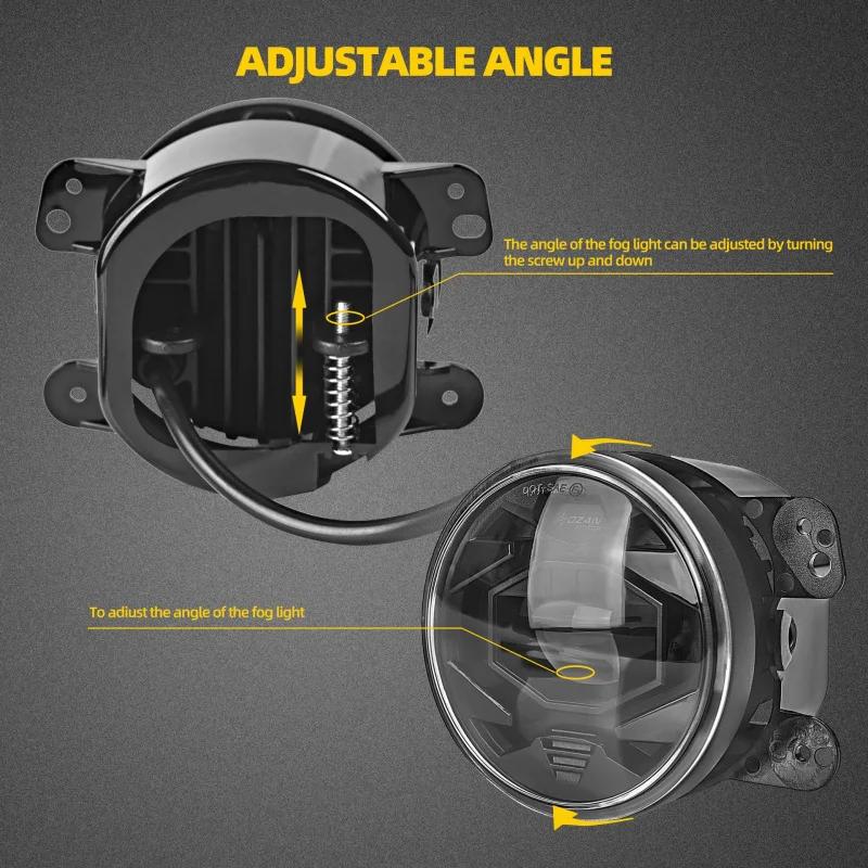 

Подходящие 4-дюймовые светодиодные противотуманные фары 2007-2018 гг. Необмененный JK