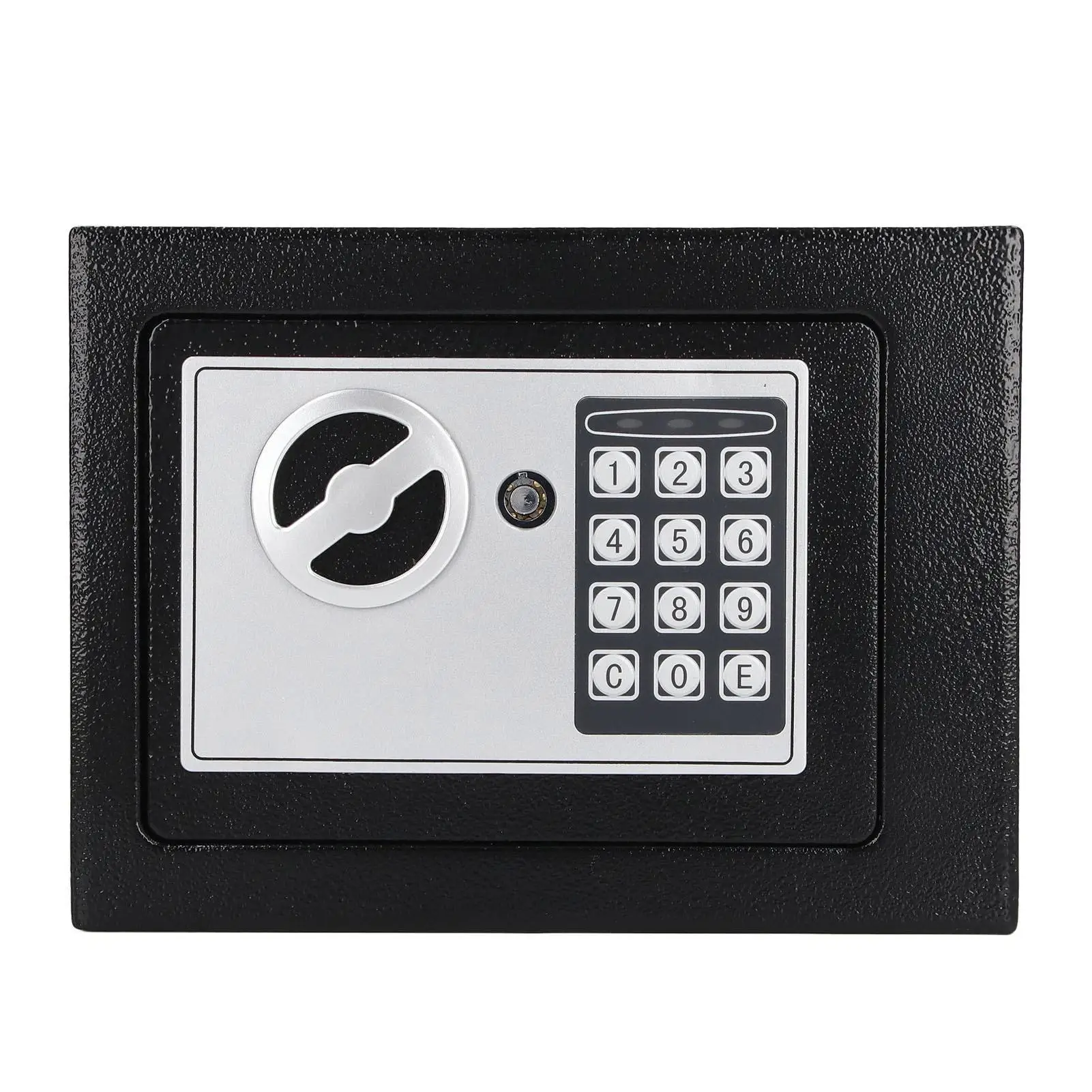 Mini coffre-fort en acier inoxydable, Pot d'économie de sécurité Durable, facile à installer, trou pré-borié pour le bureau ou pour une utilisation en usine