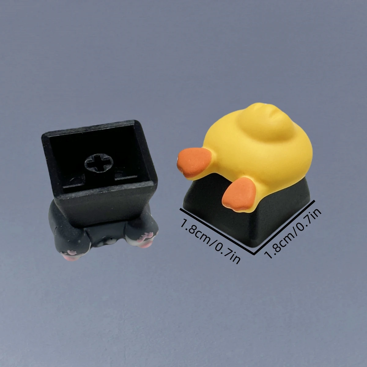 3D Resin Keycap Handmade Cute Cat/Dog/Duck Butt Custom Keycaps for Mechanical Keyboard Cartoon Artisan Key Caps Gift Accessory