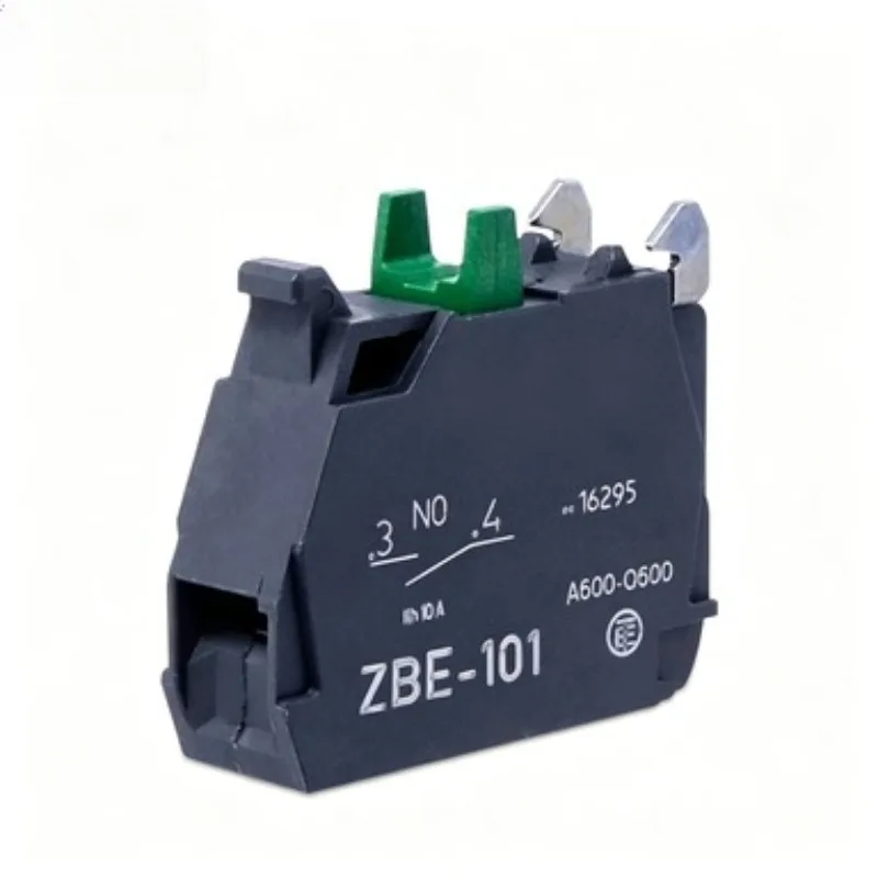 Push button switch, metal auxiliary touchpoint 1 normally open 10A ZBE101