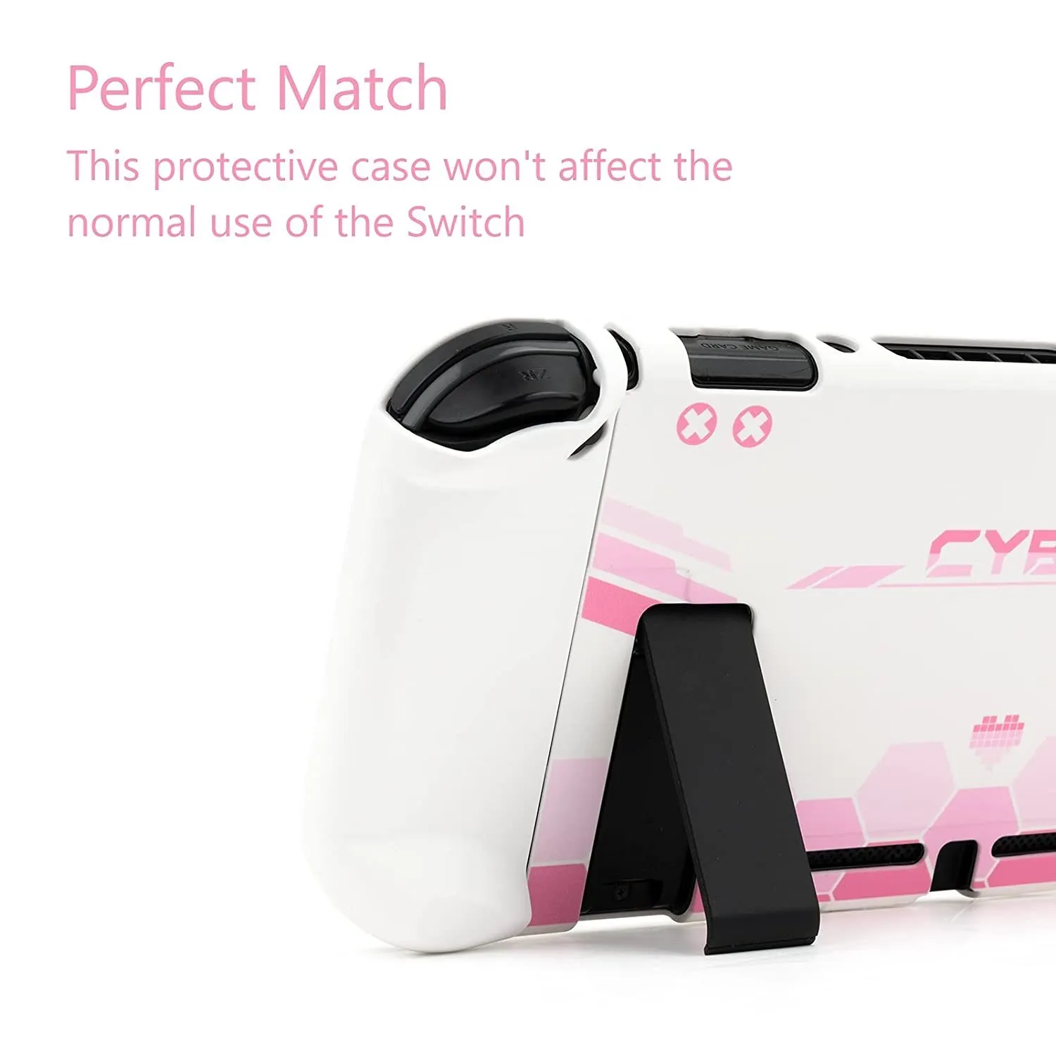 GeekShare Carcasa protectora para Nintendo Switch, carcasa dividida, cubierta dura de la Liga de hadas, funda trasera Girp, Mecha Warrior, accesorios de juego